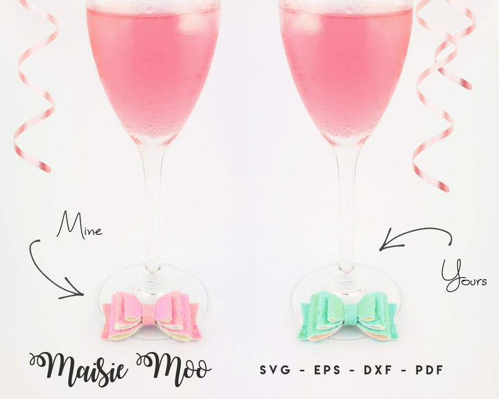 Bow Wine Charm Gift Set - Maisie Moo