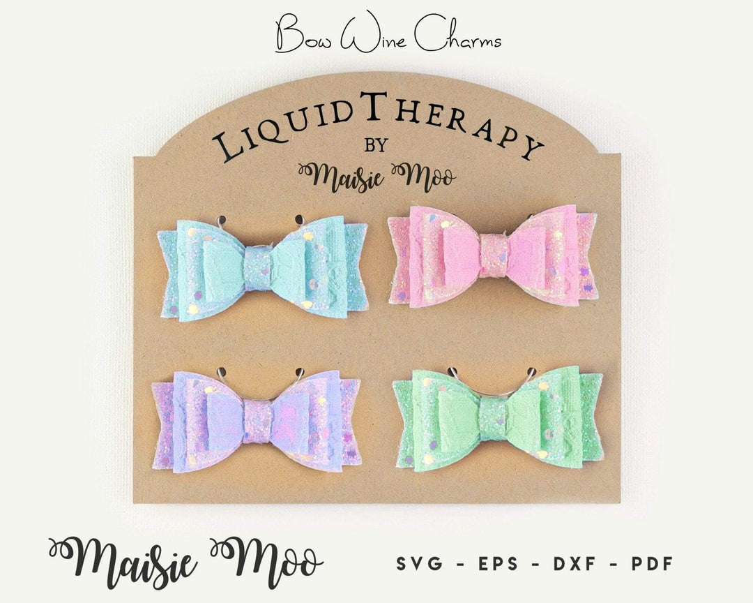 Bow Wine Charm Gift Set - Maisie Moo