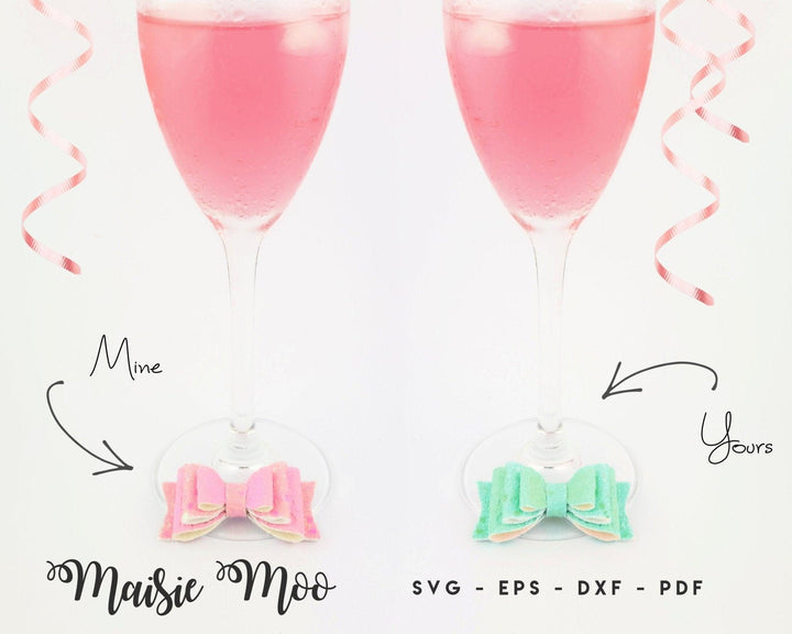 Bow Wine Charm Gift Set - Maisie Moo