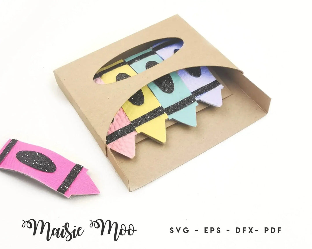 Box of Crayons Snap Clips - Maisie Moo