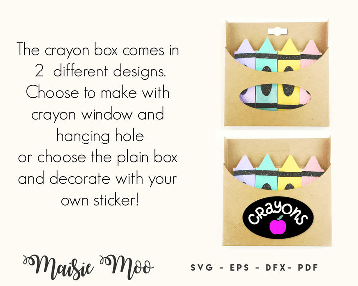 Box of Crayons Snap Clips - Maisie Moo