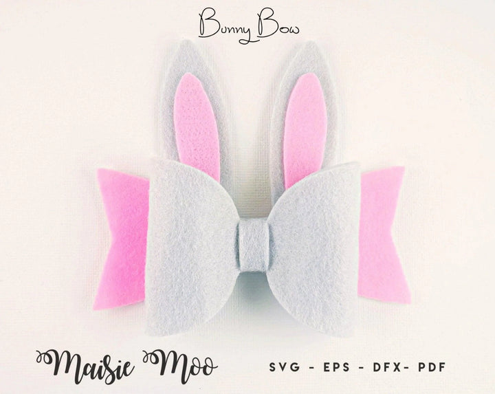 Bunny Ears Hair Bow - Maisie Moo