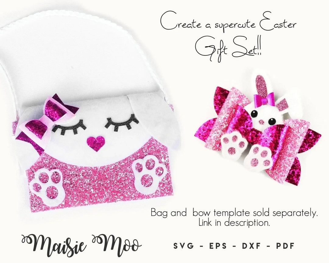 Pixie Rabbit Bag Bunny Pixie Bag with Bow SVG | Easter Bunny Purse Faux Leather – Maisie Moo