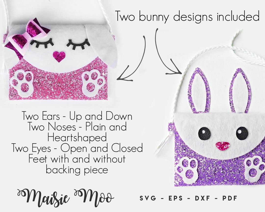 Pixie Rabbit Bag Bunny Pixie Bag with Bow SVG | Easter Bunny Purse Faux Leather – Maisie Moo