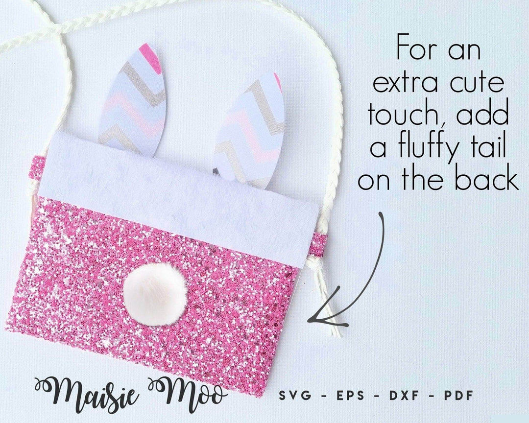 Pixie Rabbit Bag Bunny Pixie Bag with Bow SVG | Easter Bunny Purse Faux Leather – Maisie Moo