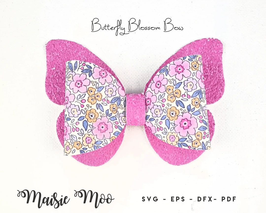 Butterfly Blossom Bow - Maisie Moo