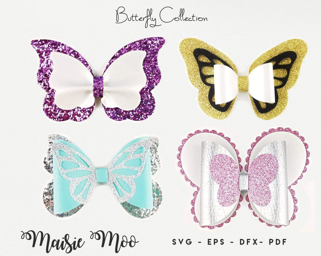Butterfly Hair Bow Bundle - Maisie Moo