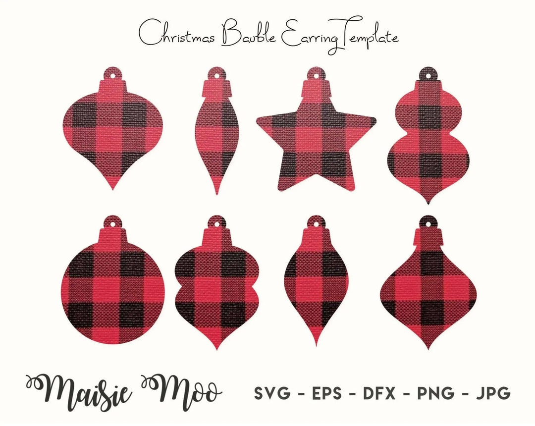Christmas Bauble Earring Collection - Maisie Moo