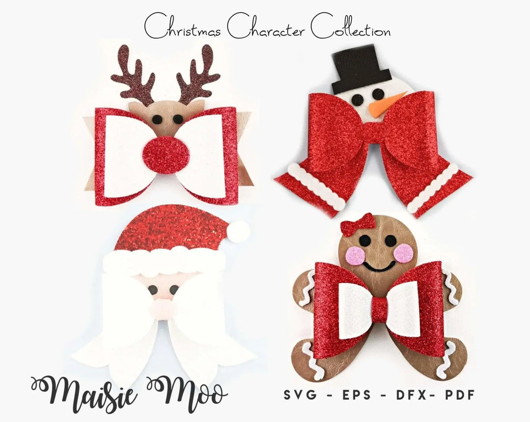Christmas Character Bow Bundle - Maisie Moo