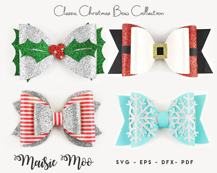 Christmas Hair Bow Bundle - Maisie Moo