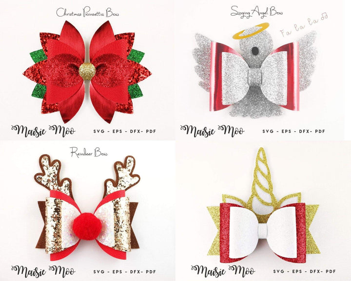 Christmas Hair Bow Collection II - Maisie Moo
