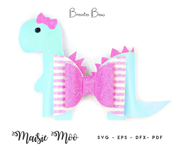 Christmas hats for your Dina and Bronto bows - FREE SVG!! - Maisie Moo