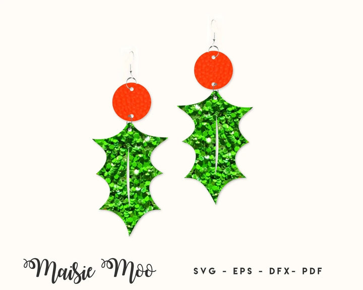 Christmas Holly Earring Collection - Maisie Moo