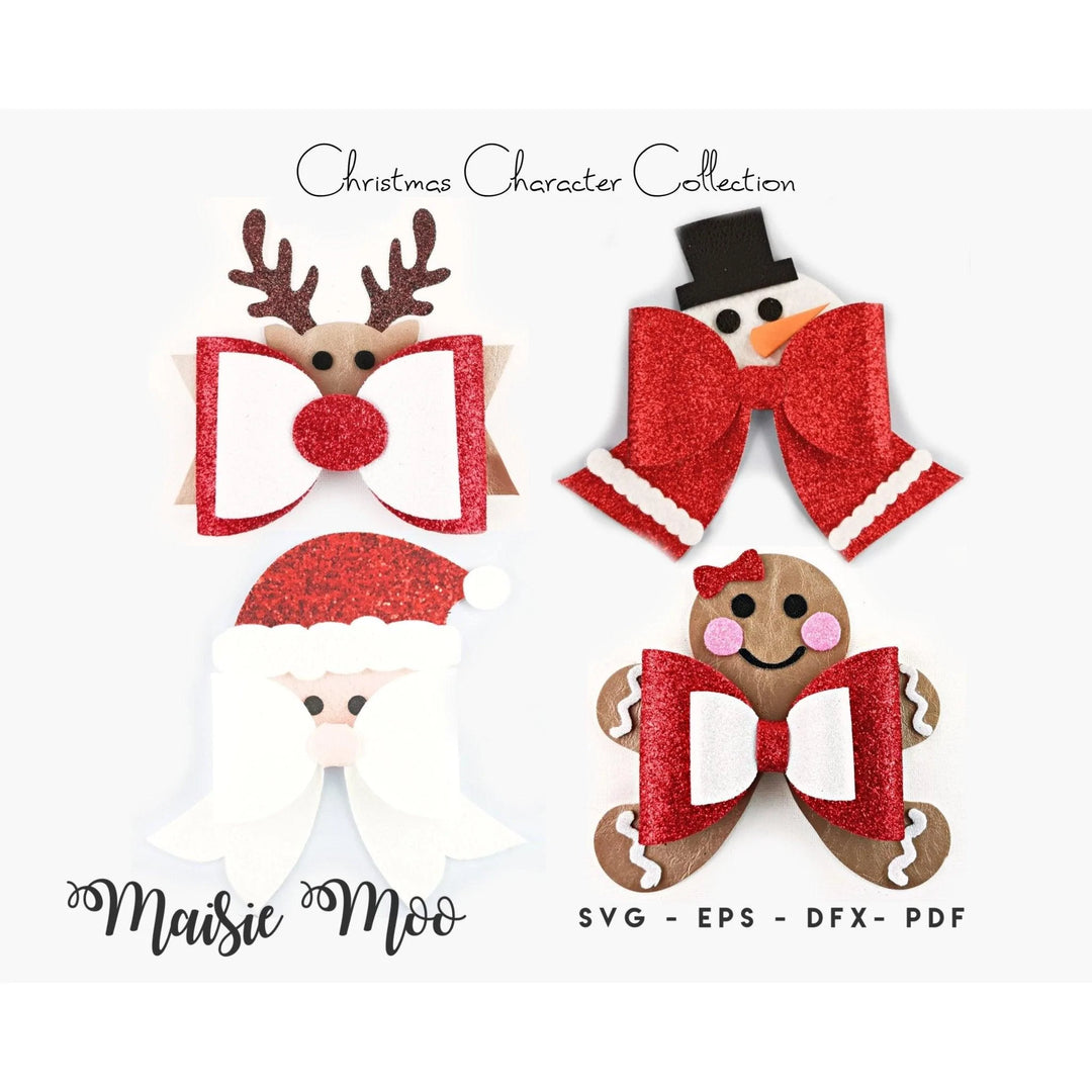 Christmas Rudolph Bow - Maisie Moo