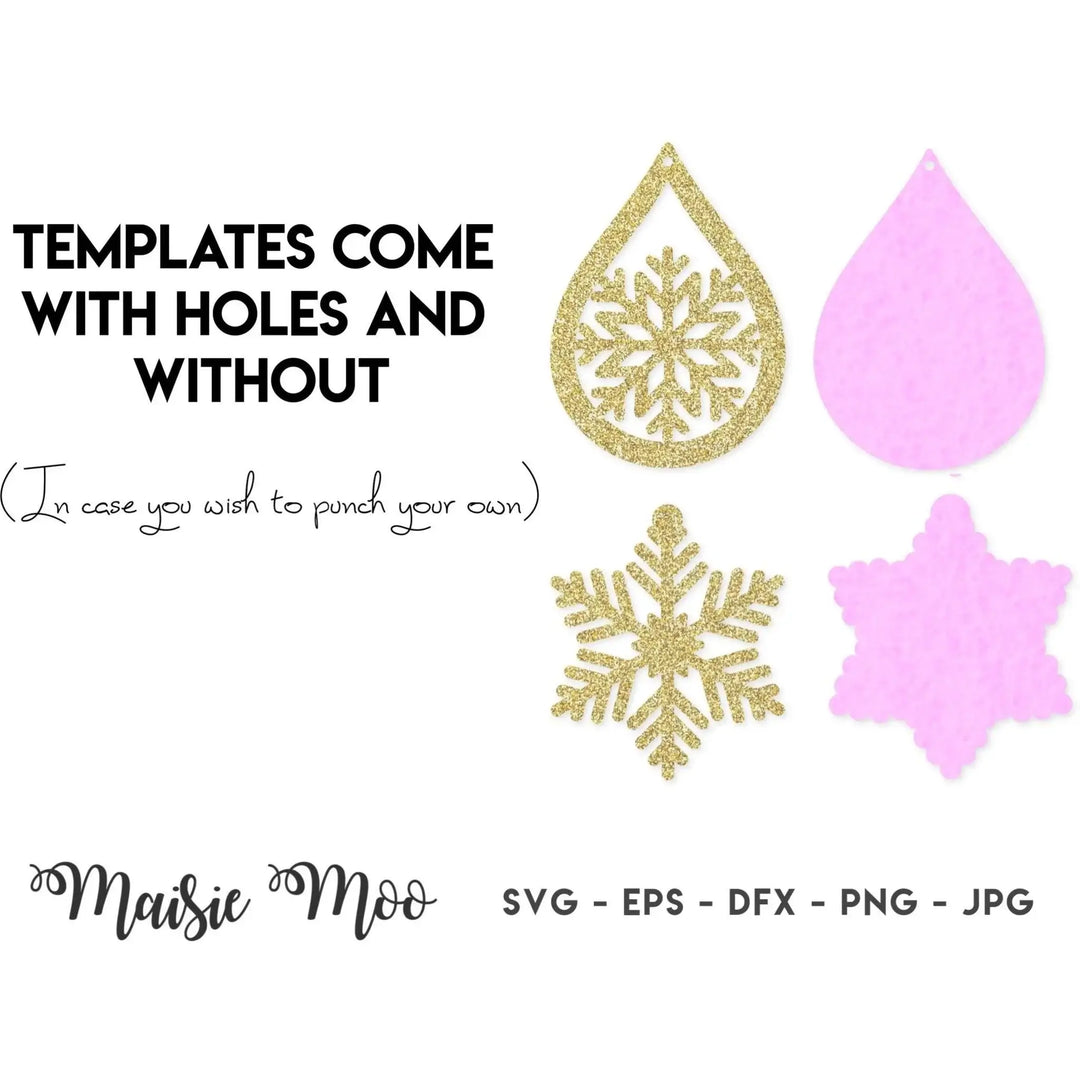 Christmas Snowflake Earring Collection - Maisie Moo