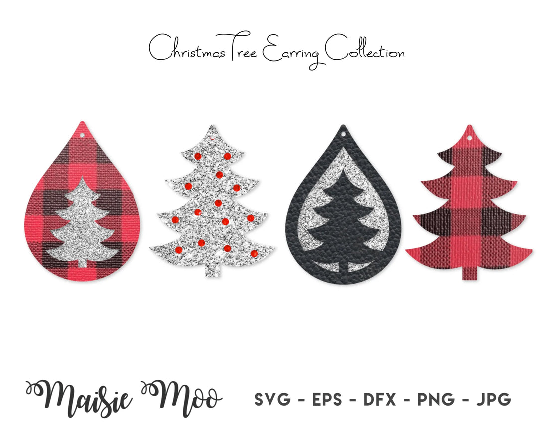Christmas Tree Earrings - Maisie Moo