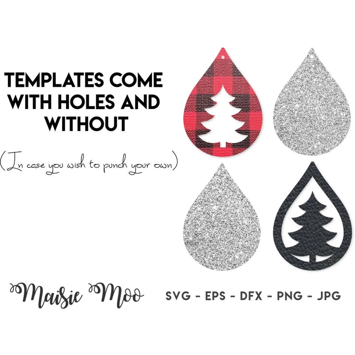 Christmas Tree Earrings - Maisie Moo