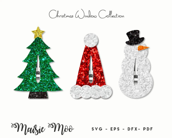 Christmas Window Snap Clip Collection - Maisie Moo