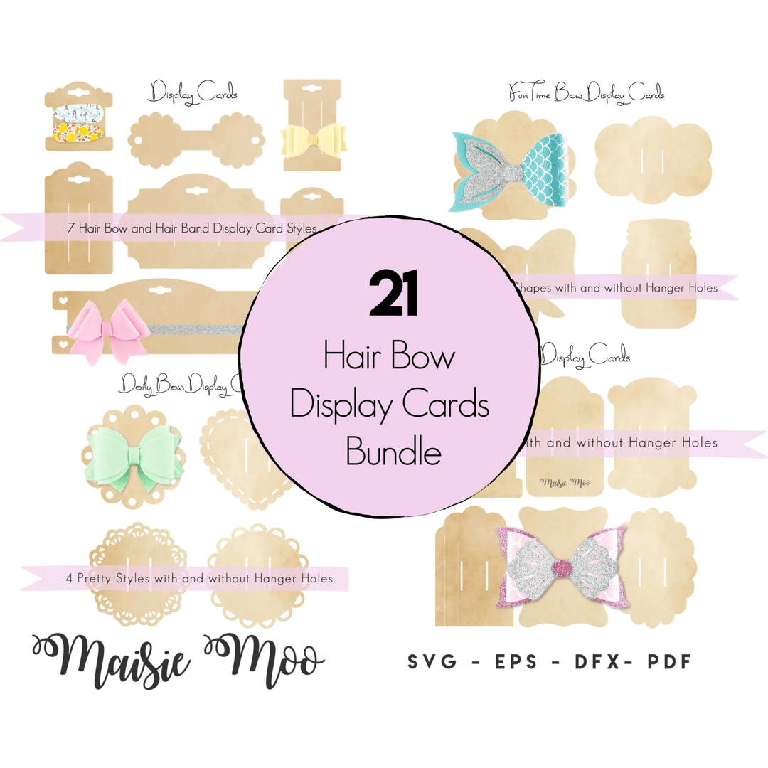 Classic Display Cards for Hair Bows - Maisie Moo