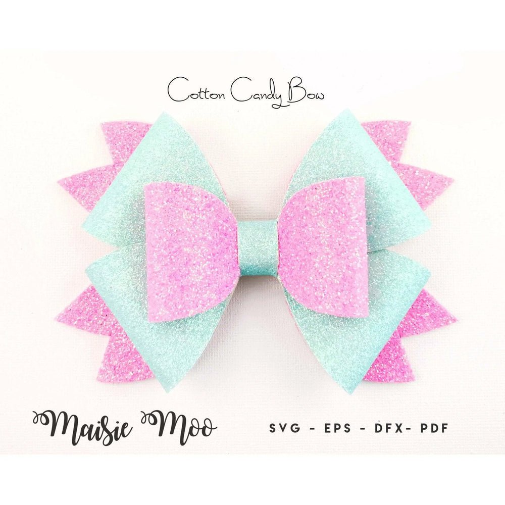 Cotton Candy Bow - Maisie Moo