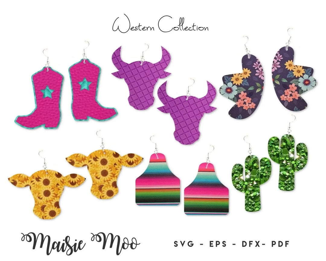 Cowgirl Western Earrings - Maisie Moo