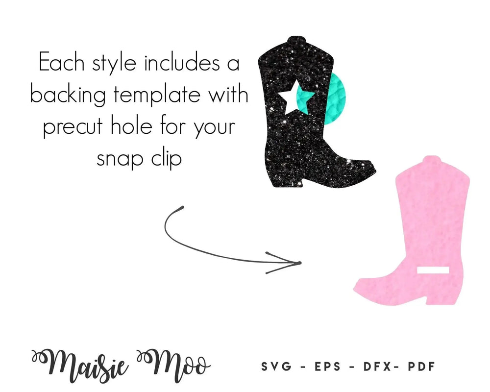 Cowgirl Western Snapclip Collection - Maisie Moo