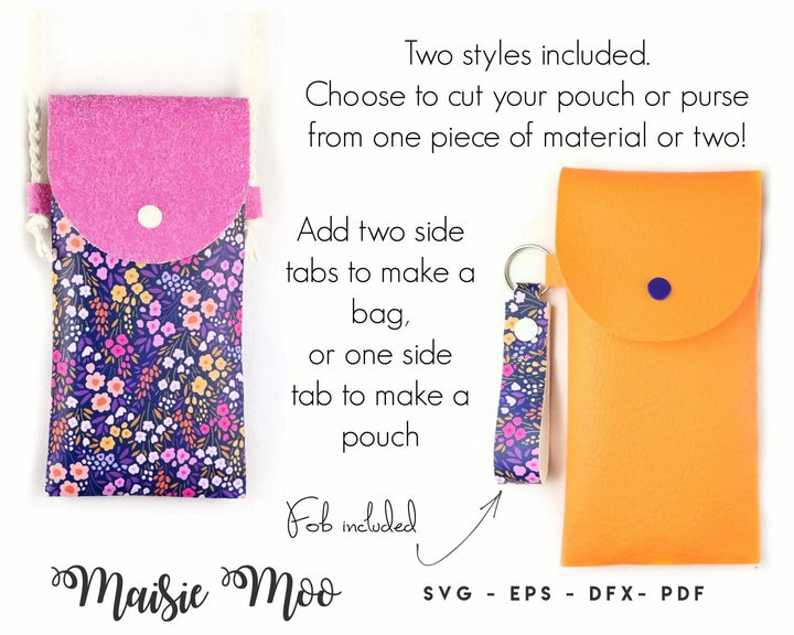 Curved Phone Pouch - Maisie Moo