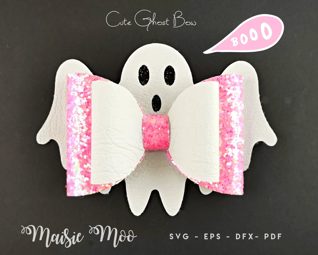Cute Halloween Ghost Bow - Maisie Moo