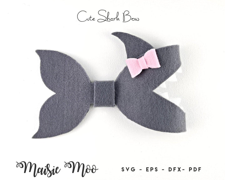 Cute Shark Bow - Maisie Moo