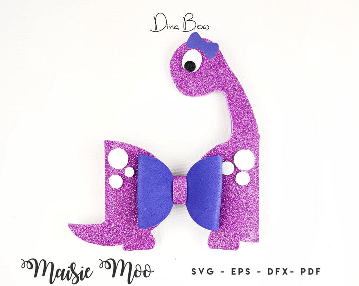 Dina the Dinosaur Bow - Maisie Moo