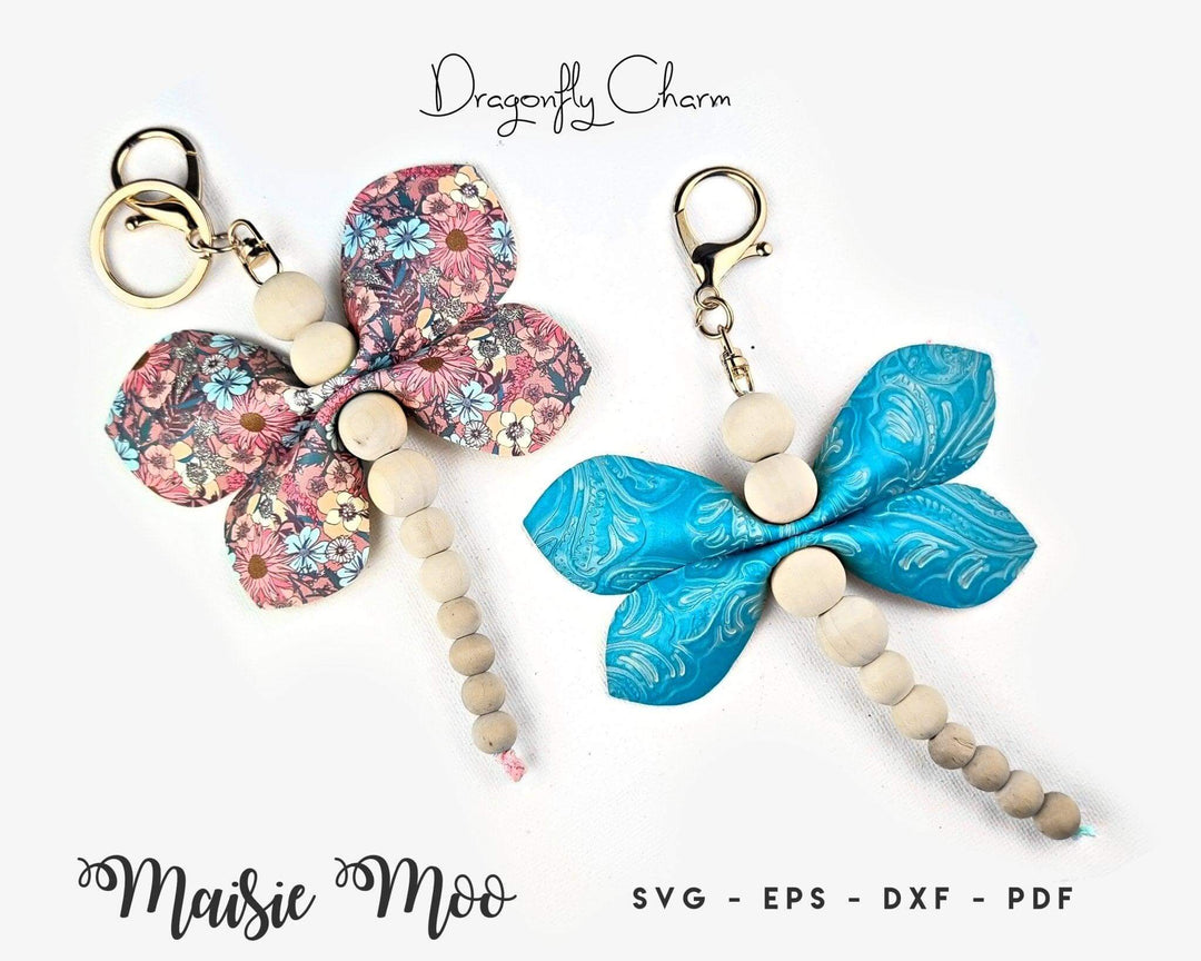 Dragonfly Keychain Charm - FREE SVG!! - Maisie Moo