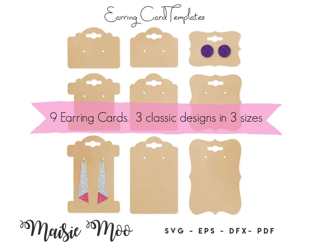 Earring Display Cards - Maisie Moo