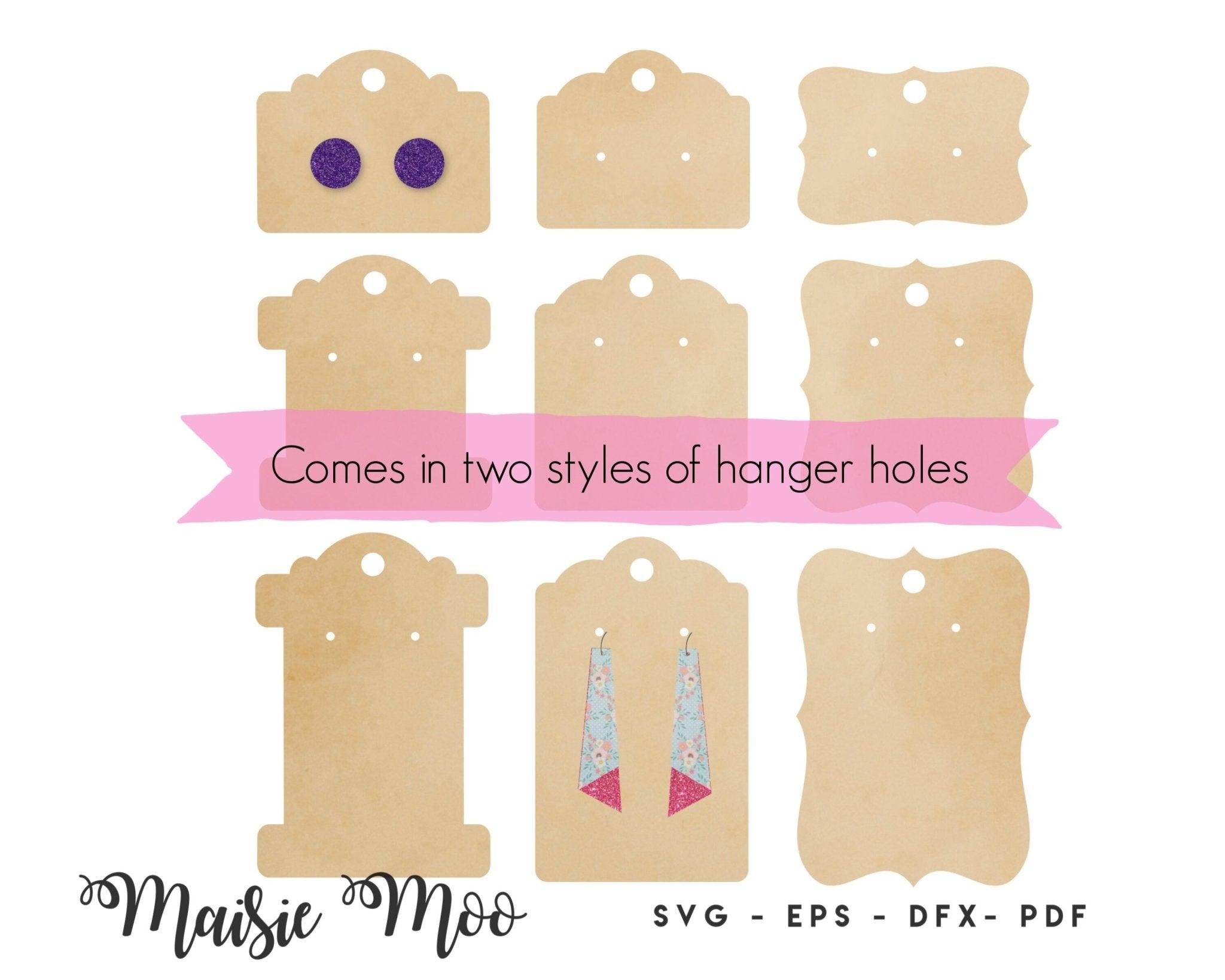 Earring Display Cards SVG, Earring Display Card, Earing Card DXF, – Maisie  Moo