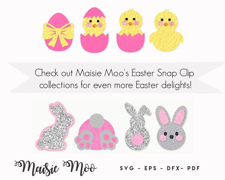 Easter Bunny Bow | Peek a Boo Bunny Bow - Maisie Moo