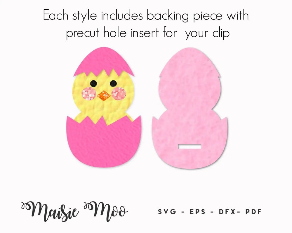 Easter Snap Clips - Chick and Egg - Maisie Moo