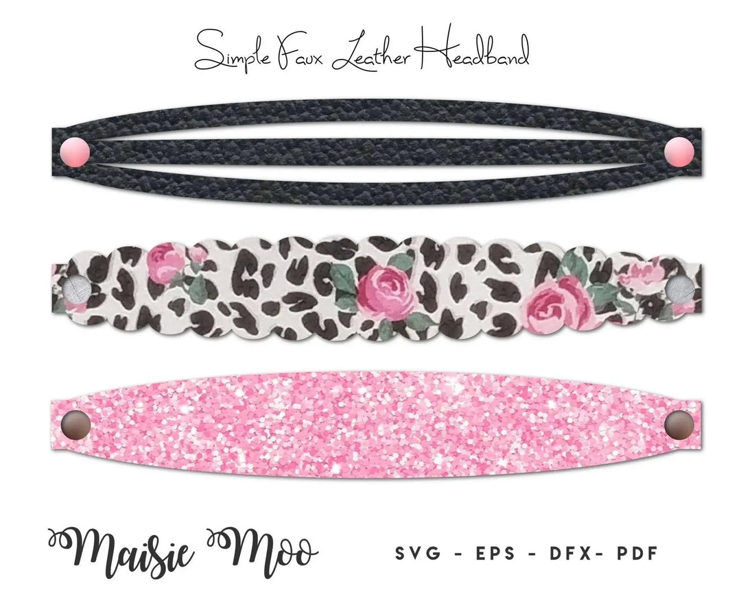 Faux Leather Headband - Maisie Moo
