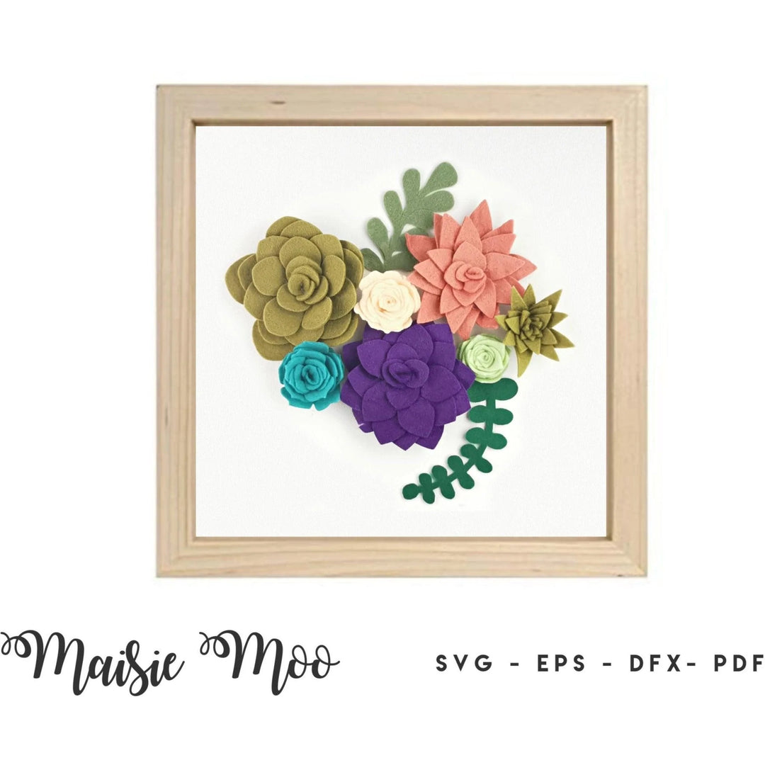 Felt Succulent Collection - Maisie Moo