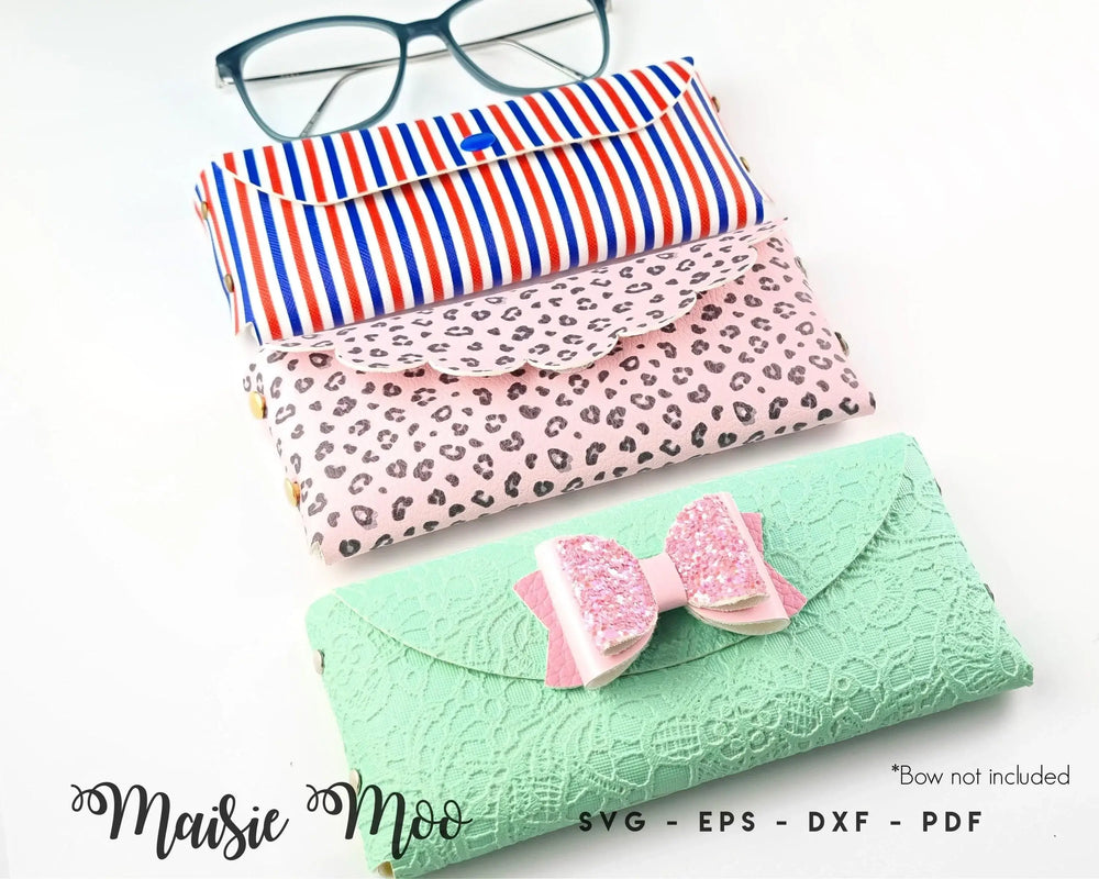 Glasses Cover SVG, Sunglasses Pouch Template, Faux Leather No Sew, Eye Glasses Boys Svg files