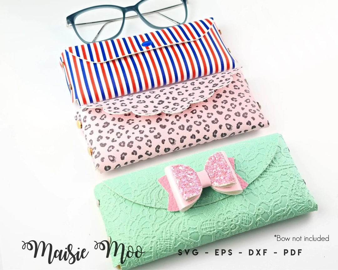 Glasses Cover SVG, Sunglasses Pouch Template, Faux Leather No Sew, Eye Glasses Boys Svg files