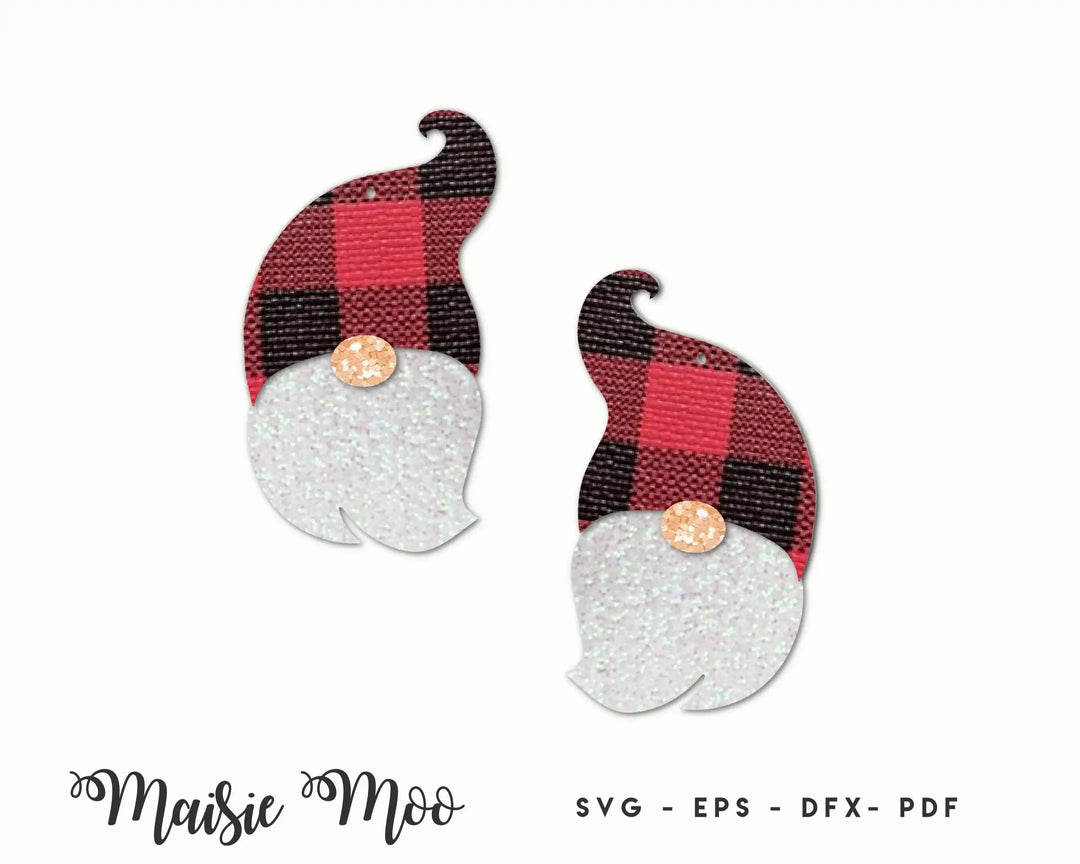 Gnome Earrings | Faux Leather Earrings