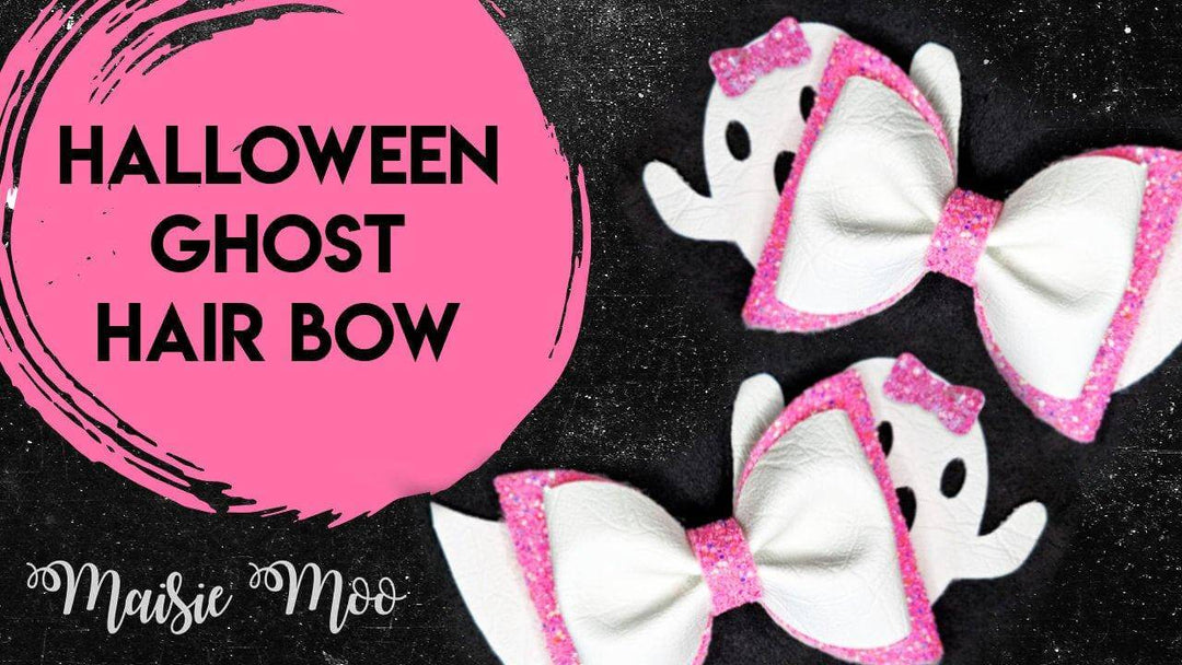 Halloween Peek a Boo Ghost Pinch Bow - Maisie Moo
