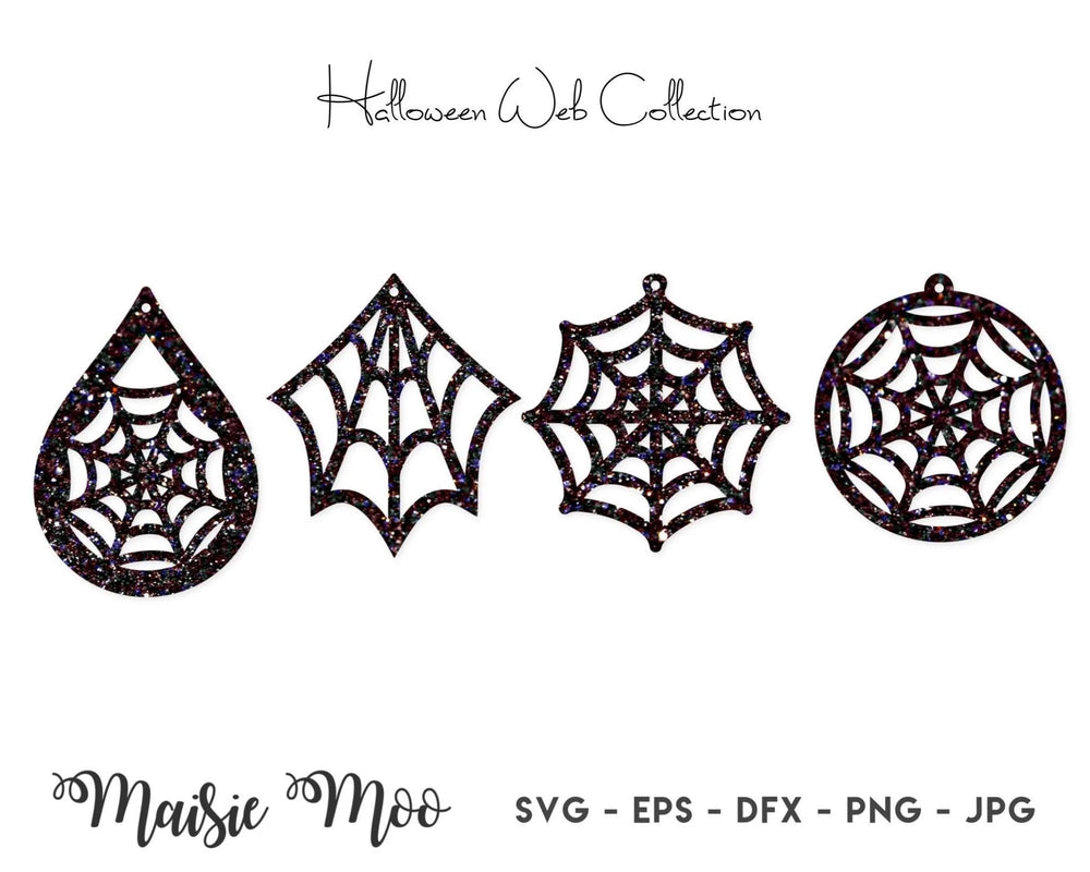 Halloween Spider Web Earring Collection - Maisie Moo