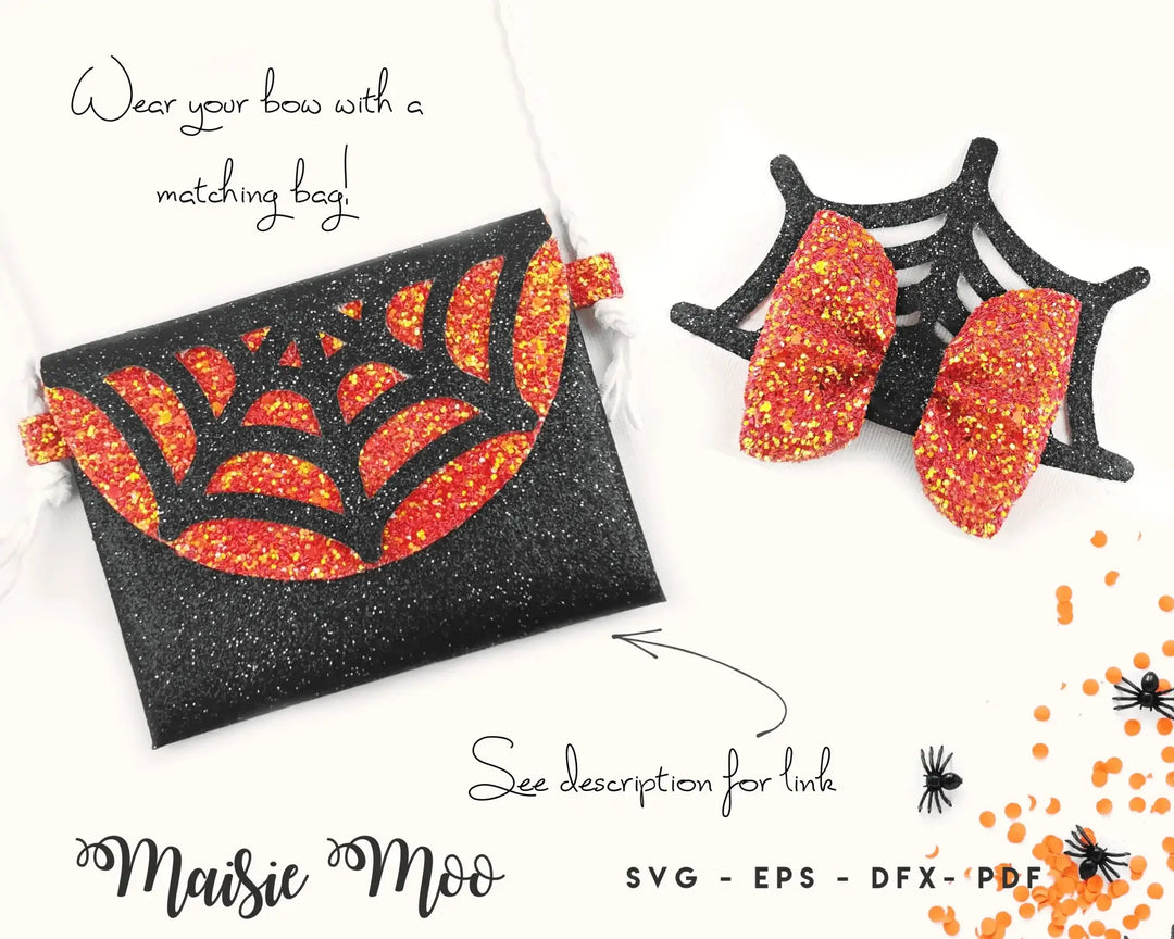 Spiderweb Crown Pinch Bow - Maisie Moo