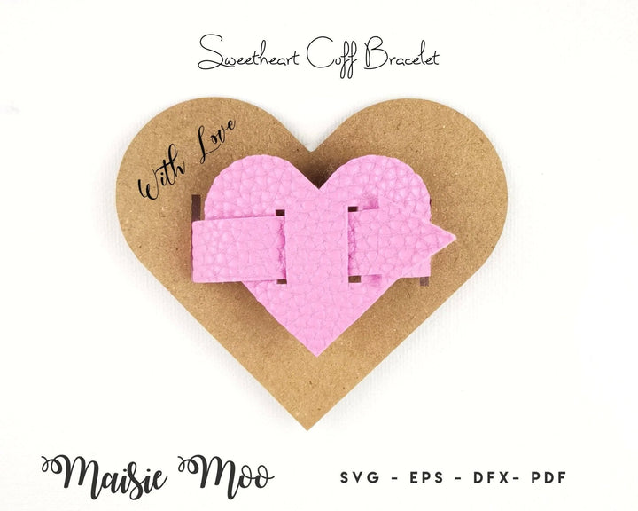 Heart Cuff Bracelet - Maisie Moo