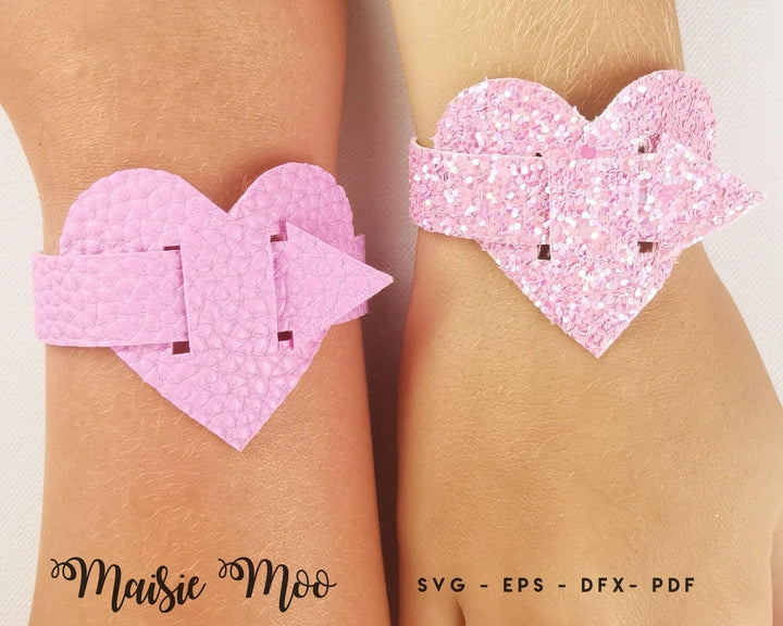 Heart Cuff Bracelet - Maisie Moo