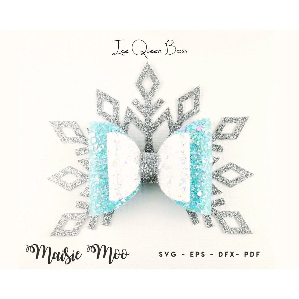 Ice Queen Frozen Hair Bow - Maisie Moo