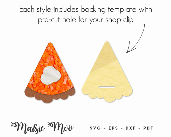 Fall Snap Clip SVG, Halloween Snapclip Template, Pumpkin Pie, Acorn, Fall leaf, Mushroom SVG, Bow Center Clippie Cover, Hair Clip SVG