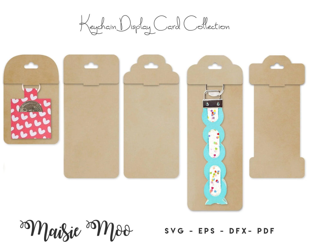 Paper Cut Earring Display Cards SVG
