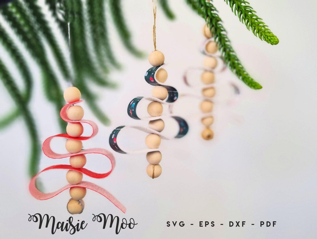 Loopy Christmas Tree Ornament - FREE SVG!! - Maisie Moo
