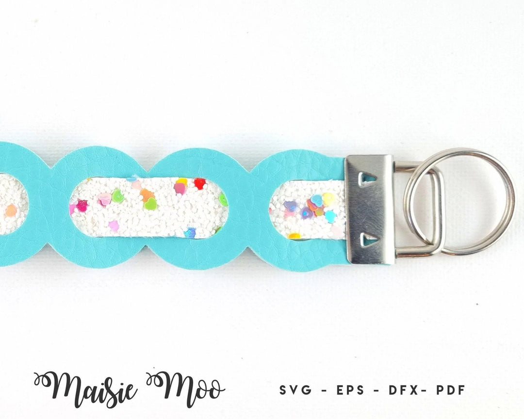 CarrieMadeMine Lilly Inspired Ribbon Key Fob Wristlet/ Mini Key Fob